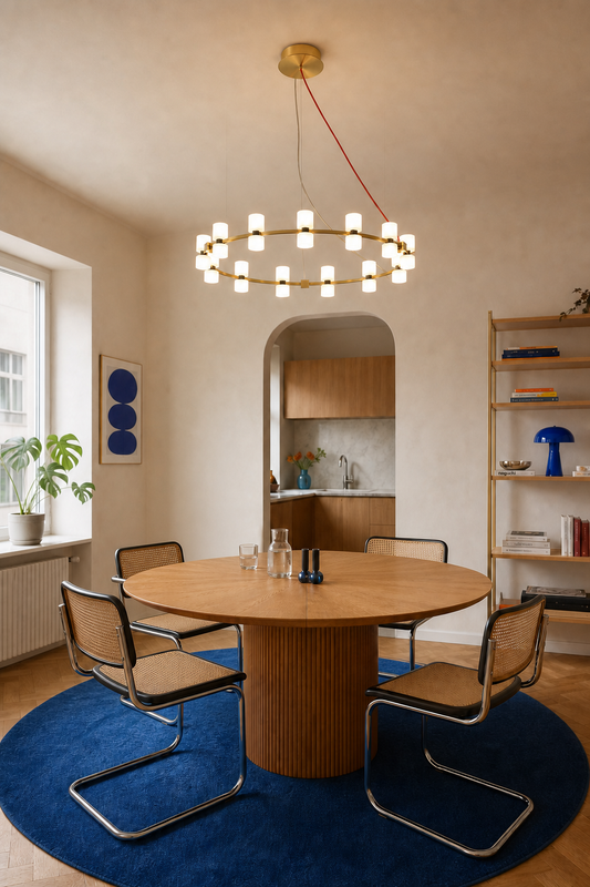 Royal Brushed Copper Ring LED Chandelier