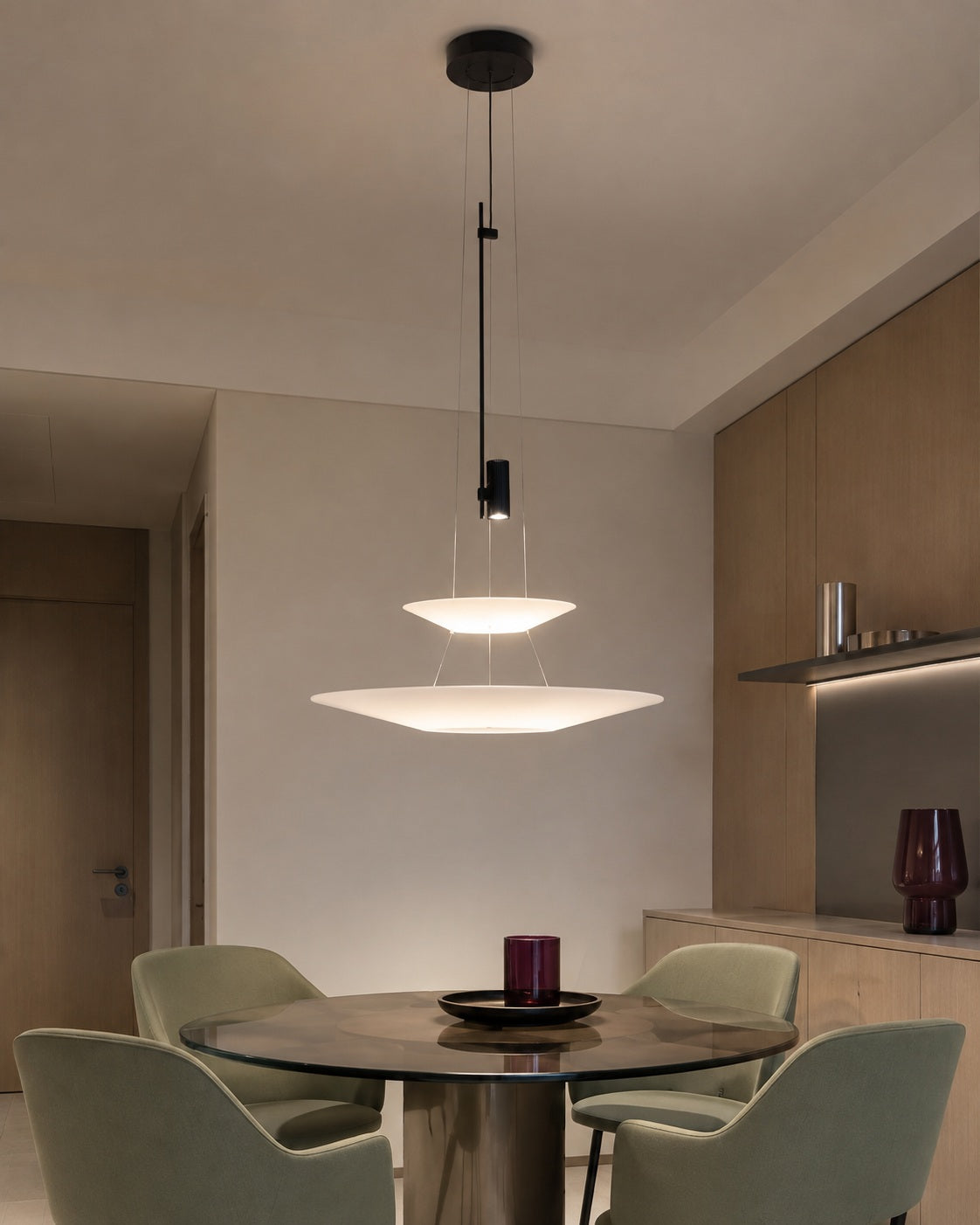 
Layered Acrylic Disc LED Pendant Light