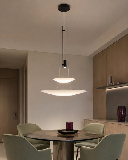 Layered Acrylic Disc LED Pendant Light