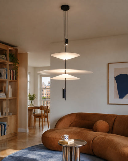 Layered Acrylic Disc LED Pendant Light