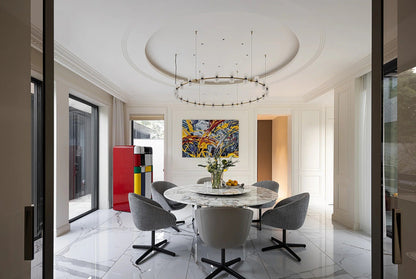 Royal Brushed Copper Ring LED Chandelier