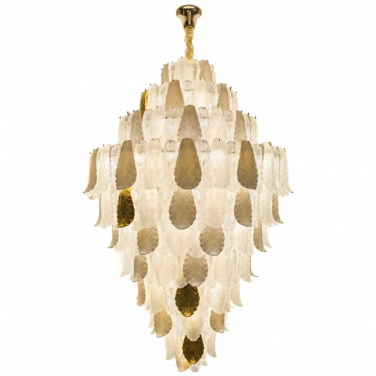 
Velipetal Ceramic and Glass Grand Chandelier