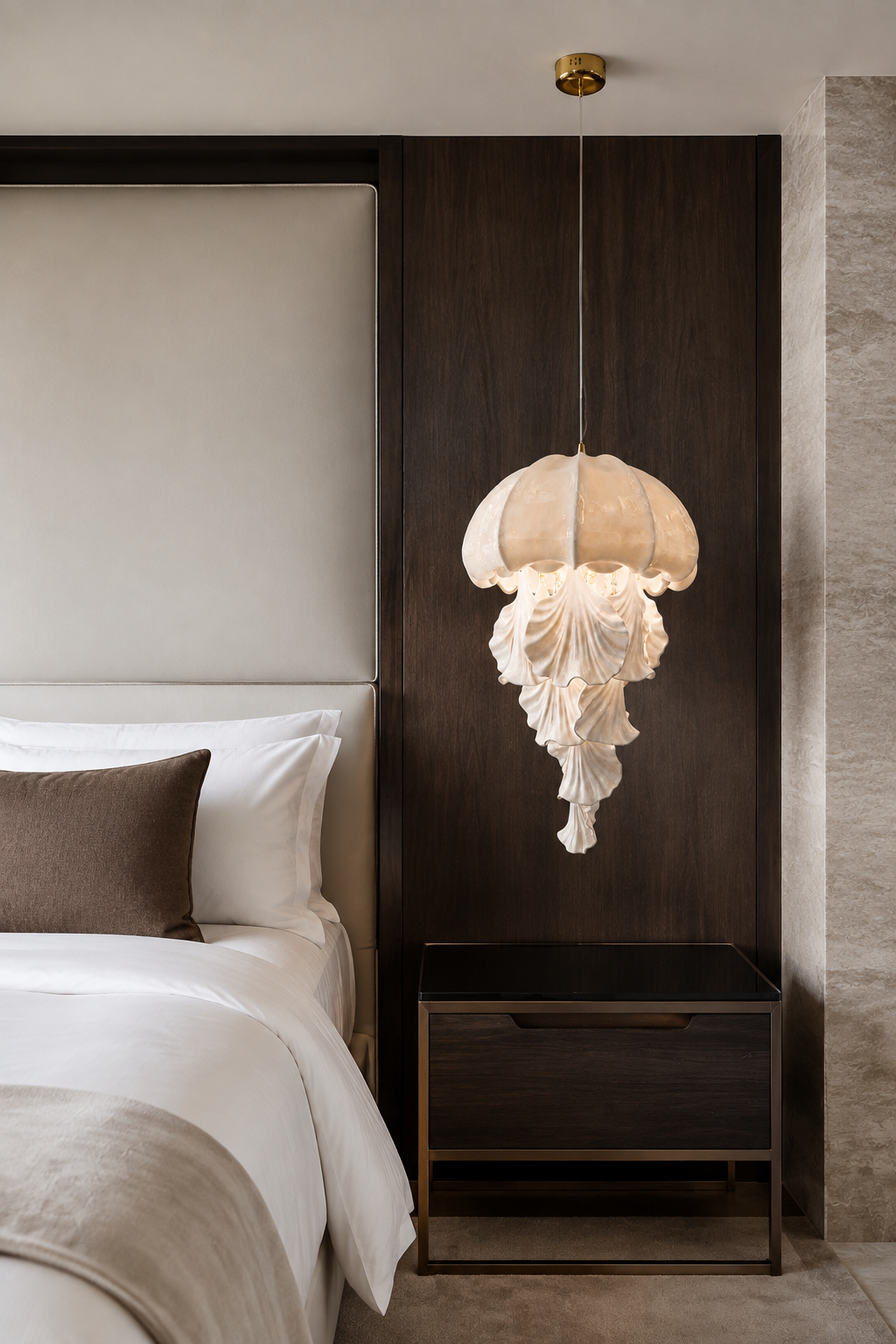 
Ondelisse Ivory Jellyfish Pendant Light