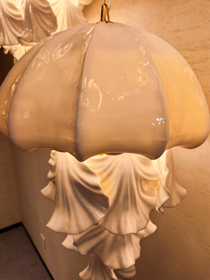 Ondelisse Ivory Jellyfish Pendant Light
